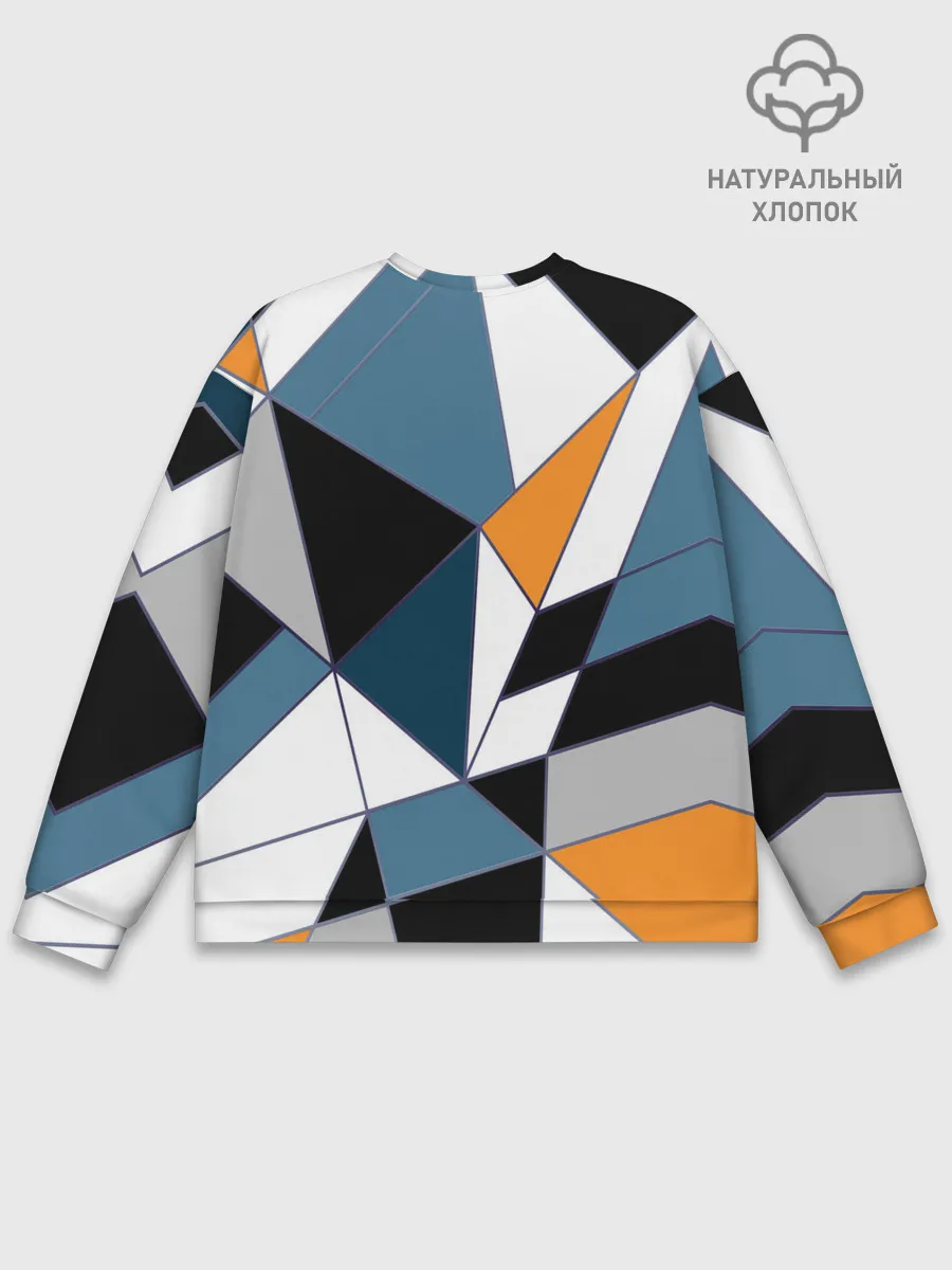 Мужской свитшот базовый / Геометрический узор