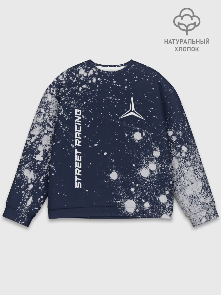 Мужской свитшот базовый / Мерседес - Звезда - Pro Racing