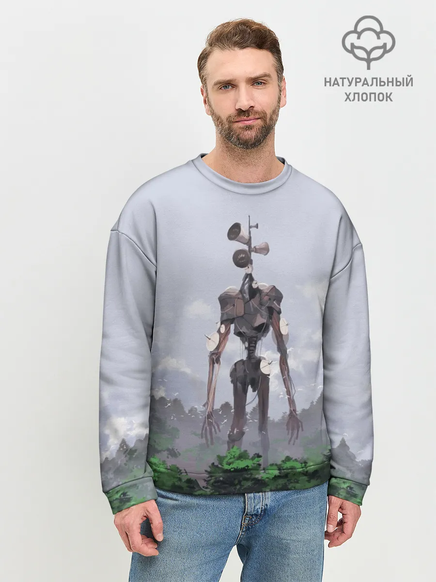 Мужской свитшот базовый / СИРЕНОГОЛОВЫЙ / ЛЕС