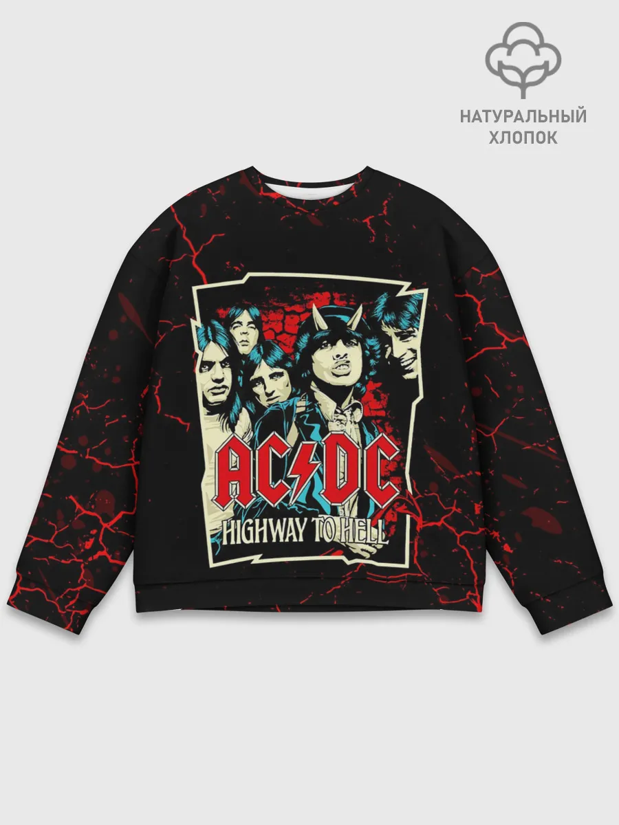 Мужской свитшот базовый / AC DC HIGHWAY TO HELL