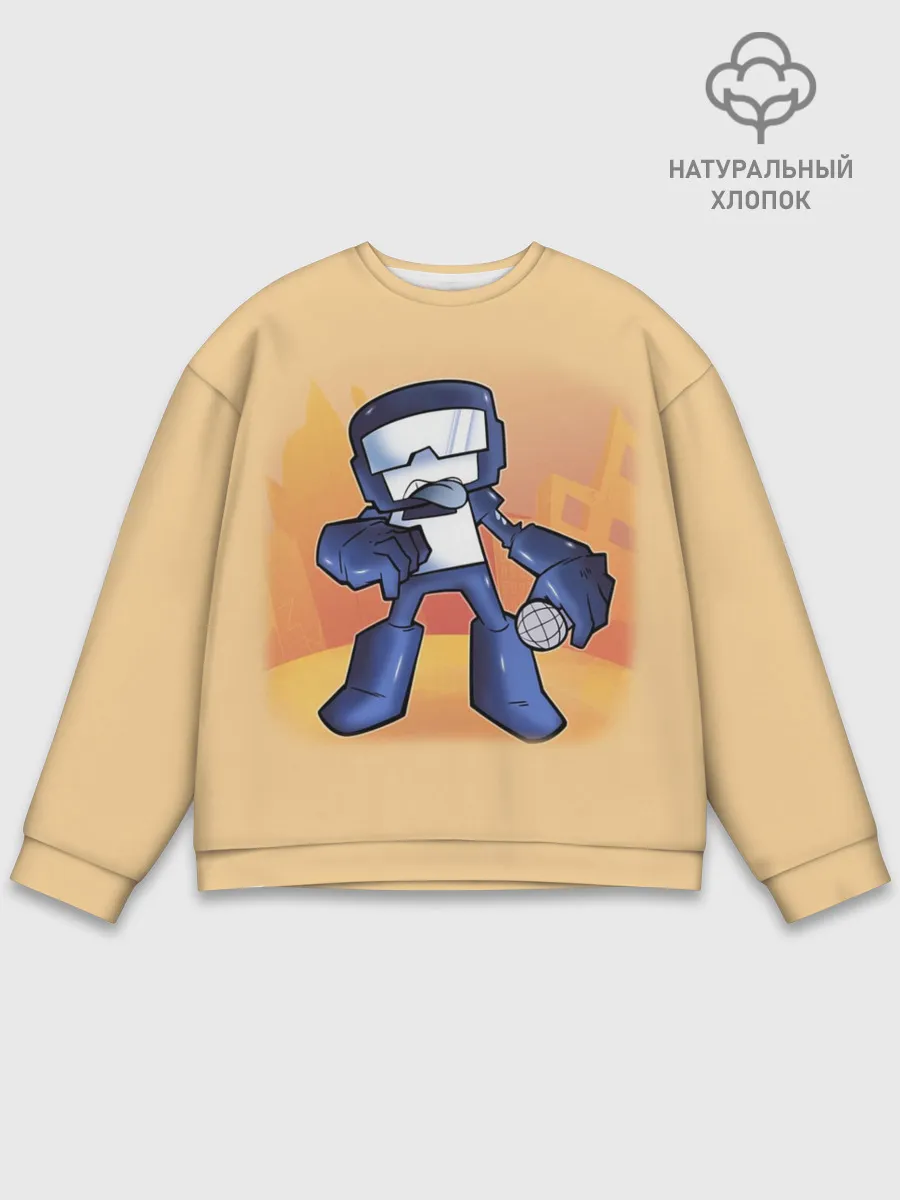 Мужской свитшот базовый / Friday Night Funkin Танкист