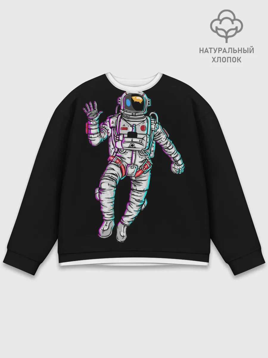 Мужской свитшот базовый / Космонавт