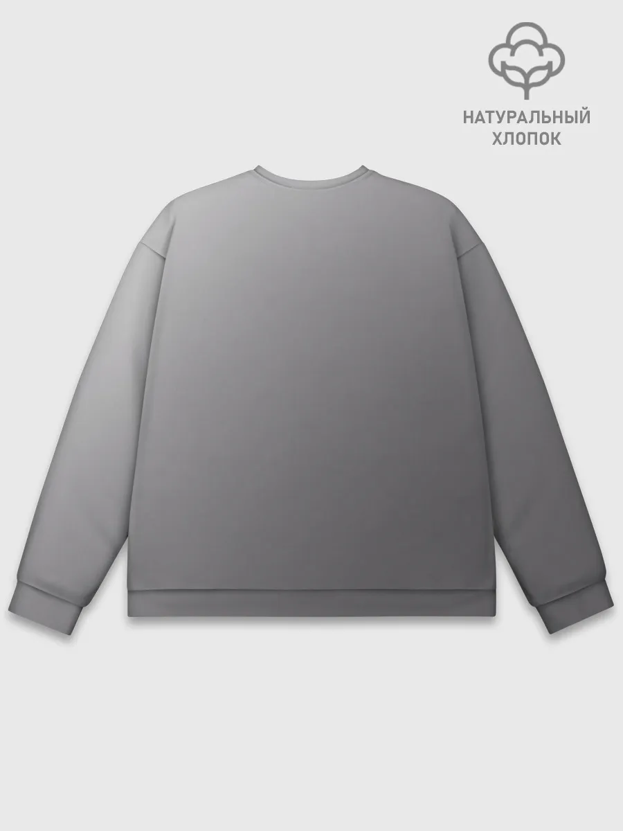 Мужской свитшот базовый / Прокачай мозги
