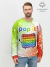 Мужской свитшот базовый / Pop It - Happy - Lightning