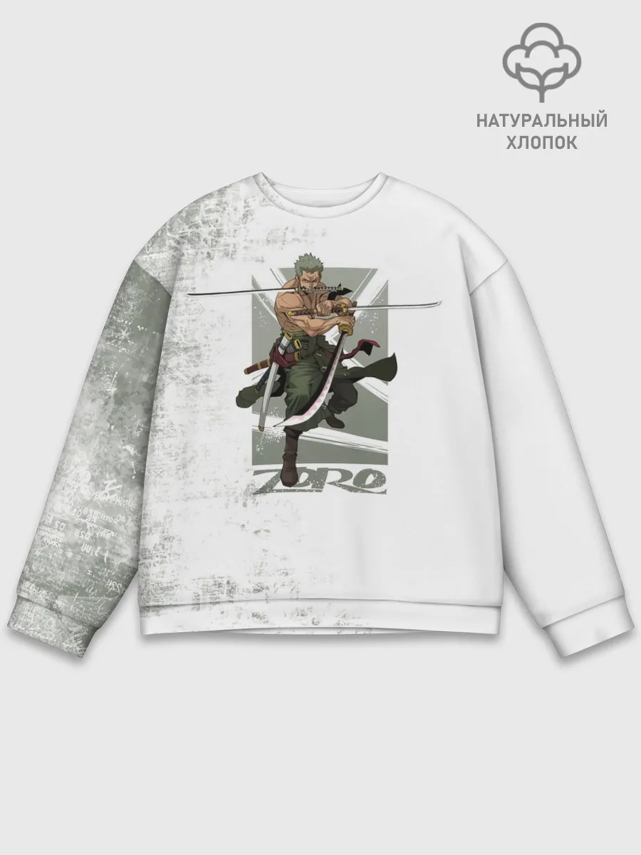 Мужской свитшот базовый / Зоро One Piece. Большой куш
