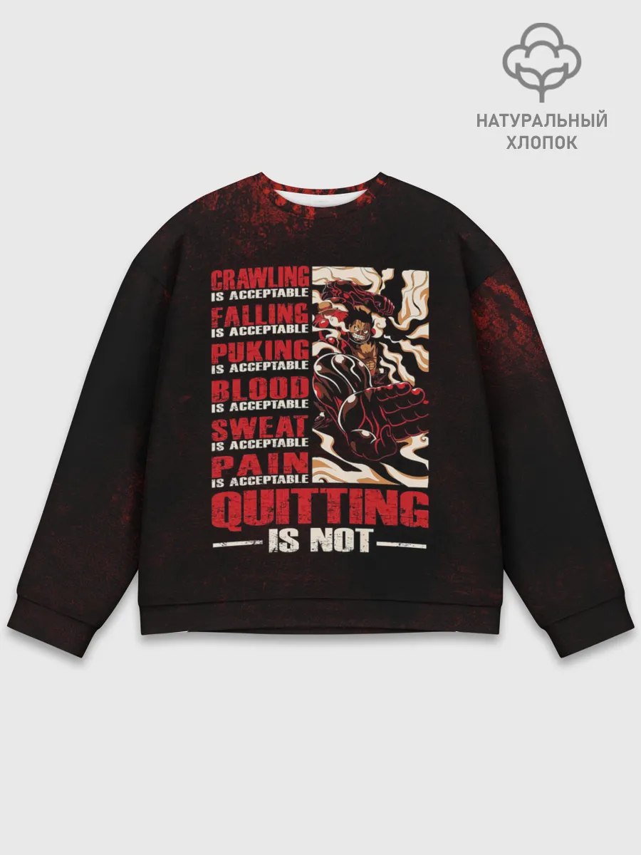 Мужской свитшот базовый / Агрессия Луффи One Piece