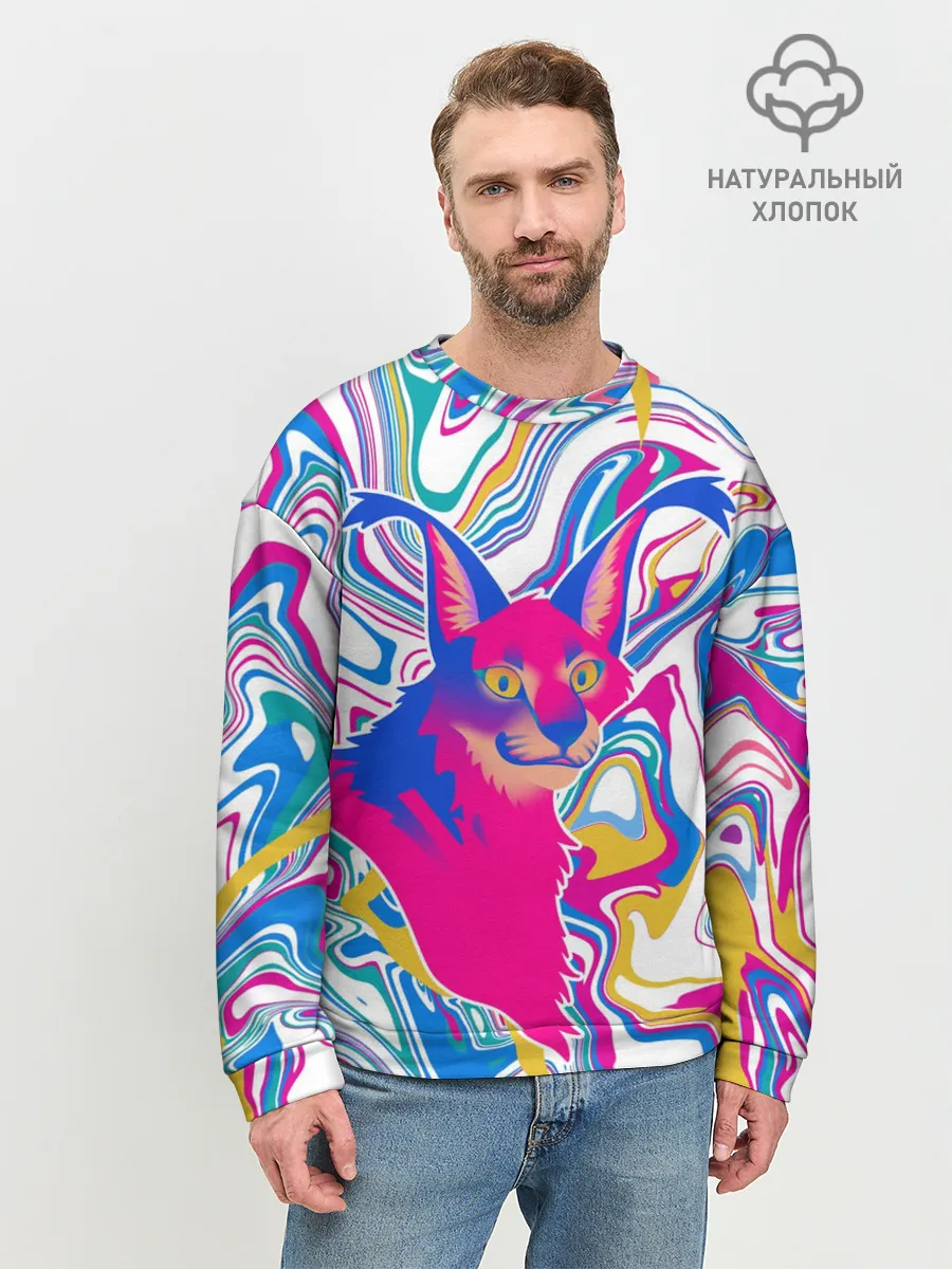 Мужской свитшот базовый / Floppa Art