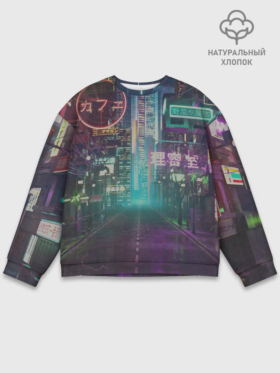 Мужской свитшот базовый / Neon Tokyo