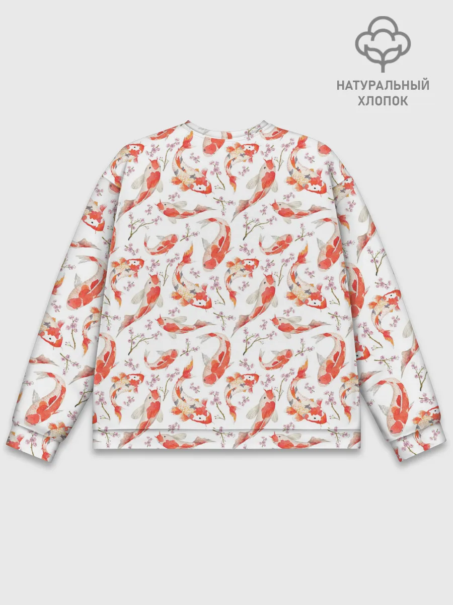 Мужской свитшот базовый / Радужные карпы