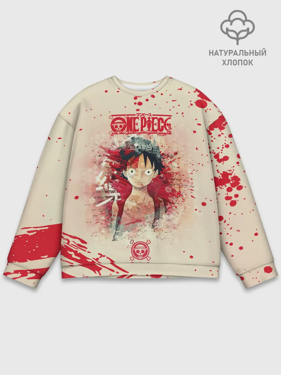 Мужской свитшот базовый / Луффи One Piece. Большой куш