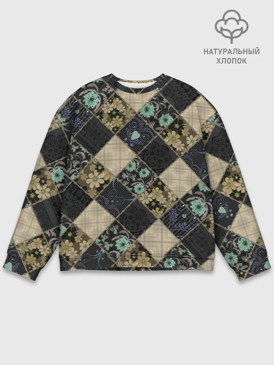 Мужской свитшот базовый / Лоскутное шитье