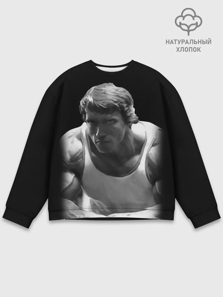 Мужской свитшот базовый / Злой Арнольд