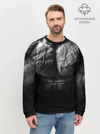 Мужской свитшот базовый / Боль временна триумф вечен