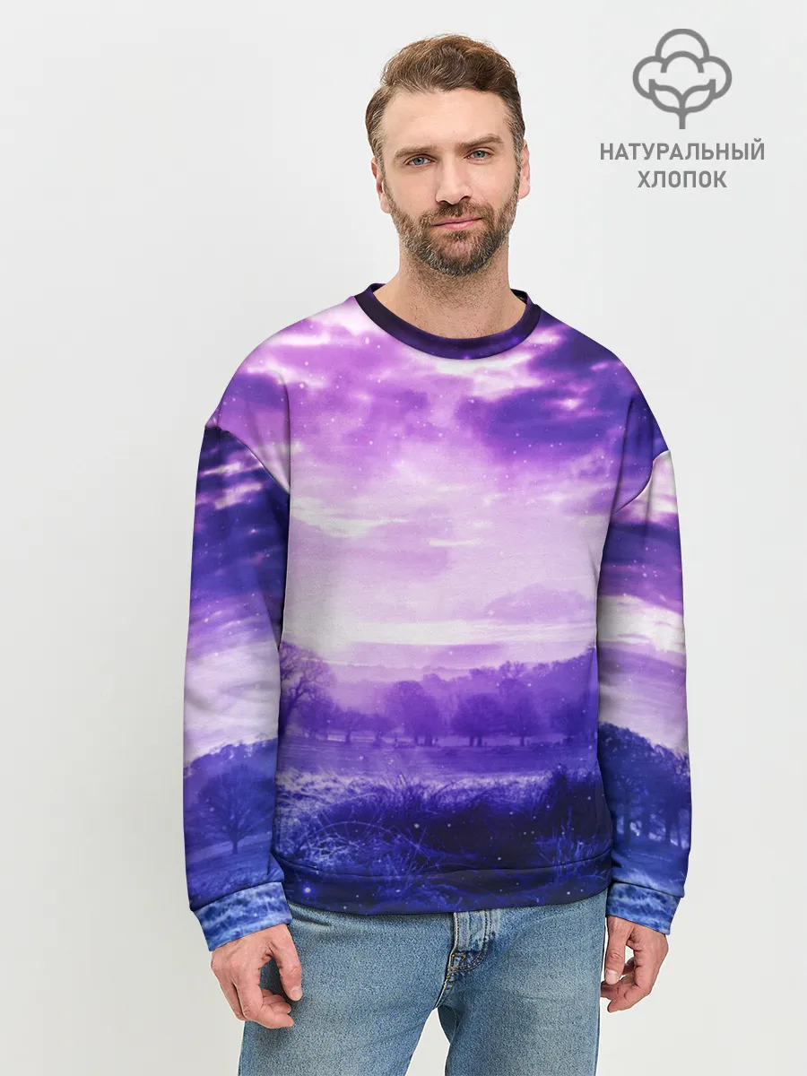 Мужской свитшот базовый / ФИОЛЕТОВЫЙ РАЙ