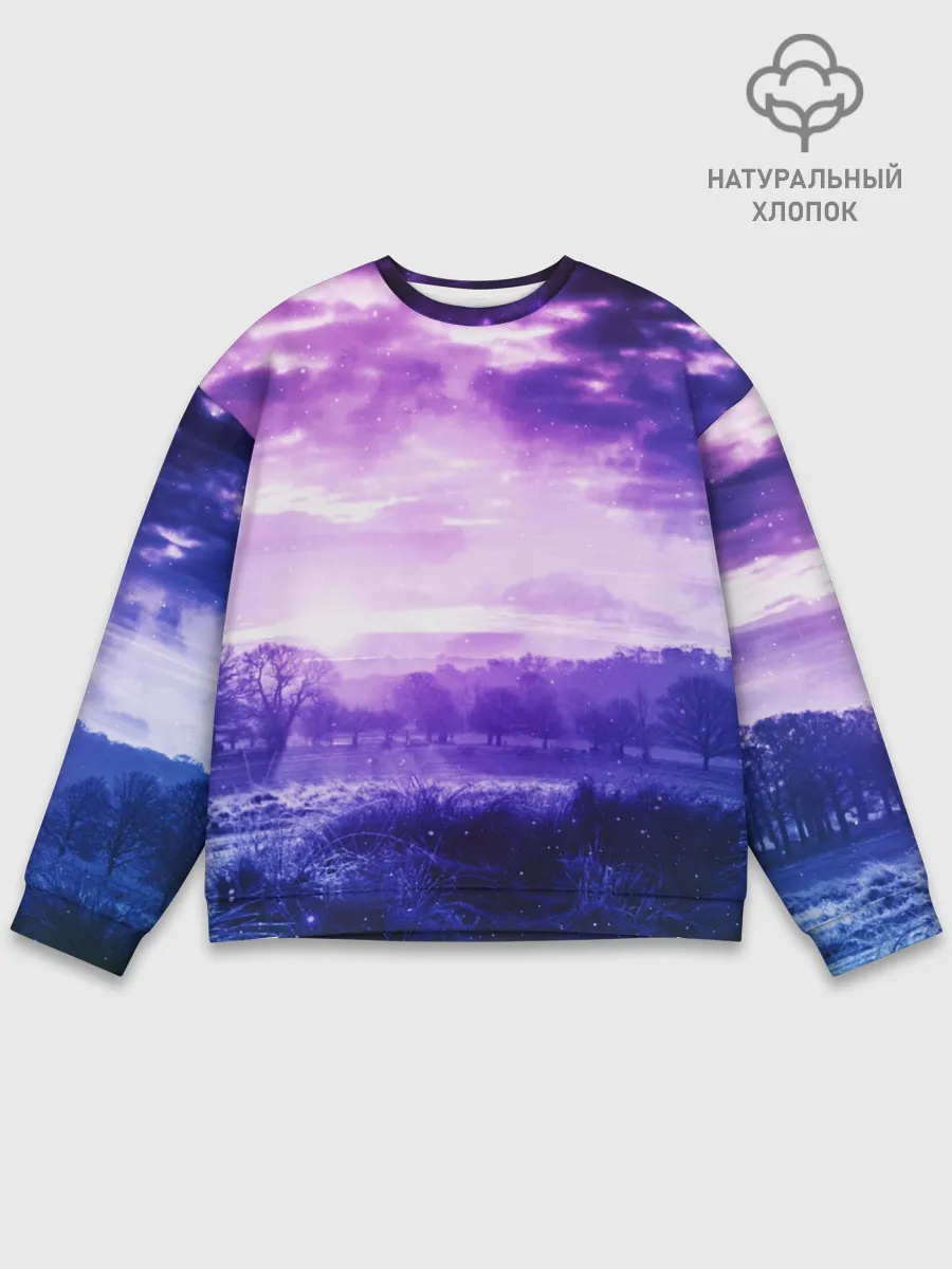 Мужской свитшот базовый / ФИОЛЕТОВЫЙ РАЙ