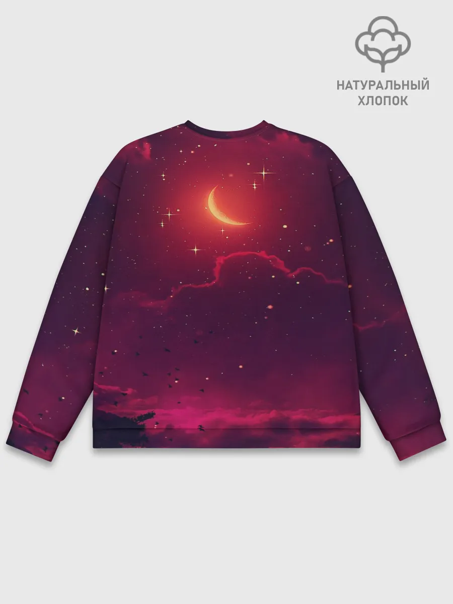 Мужской свитшот базовый / СКАЗОЧНАЯ НОЧЬ 2 КРАСНЫЙ