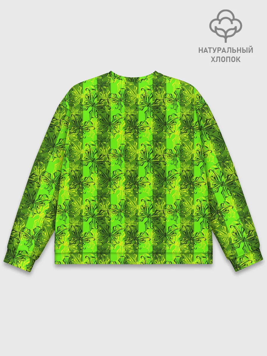 Мужской свитшот базовый / Неоновый полосатый узор