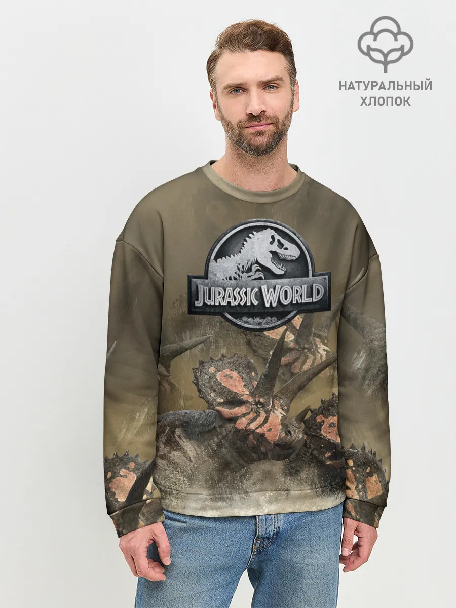 Мужской свитшот базовый / Jurassic World | Мир Юрского Периода