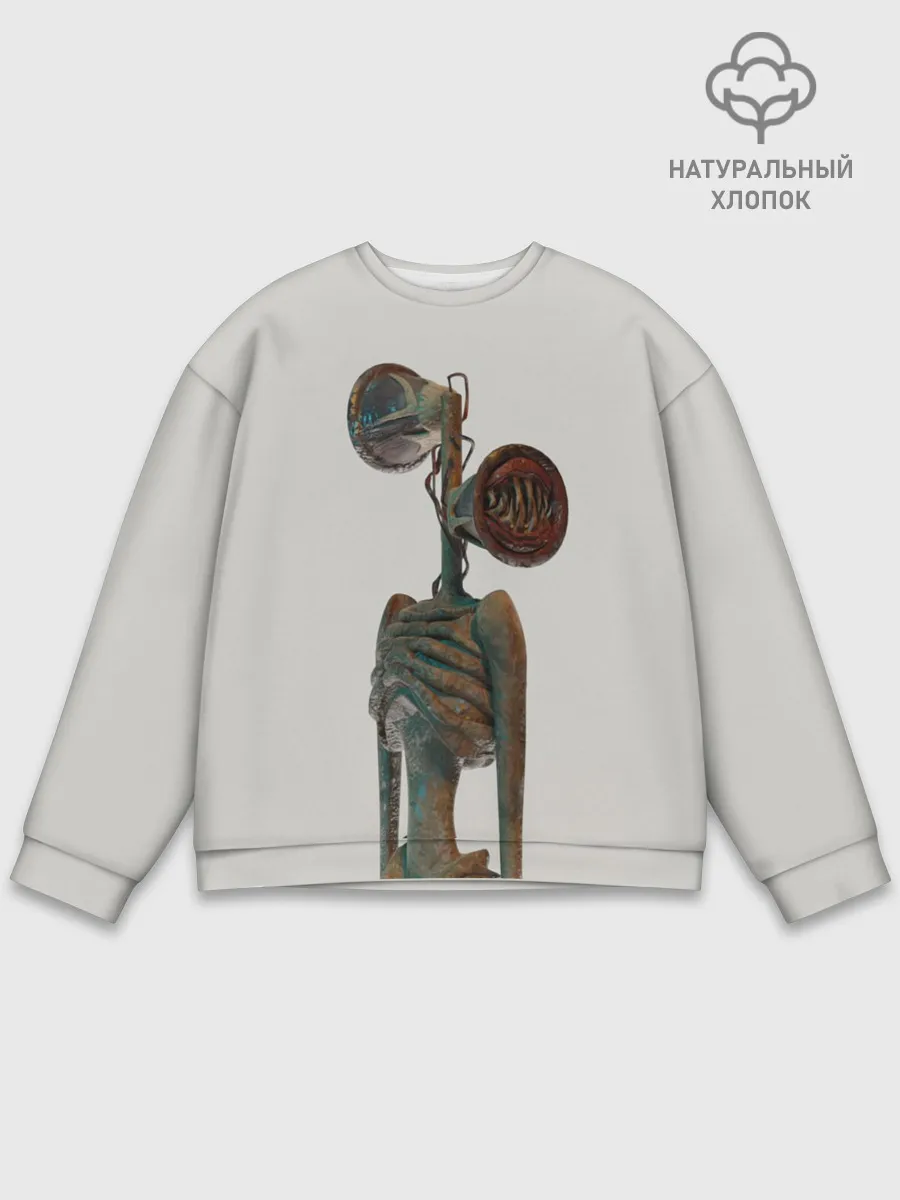 Мужской свитшот базовый / СИРЕНОГОЛОВЫЙ | ХОРРОР