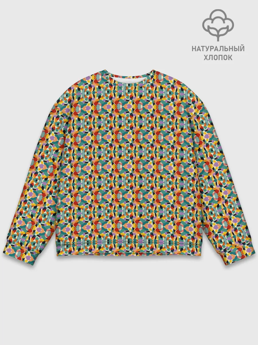 Мужской свитшот базовый / Цветные фигуры