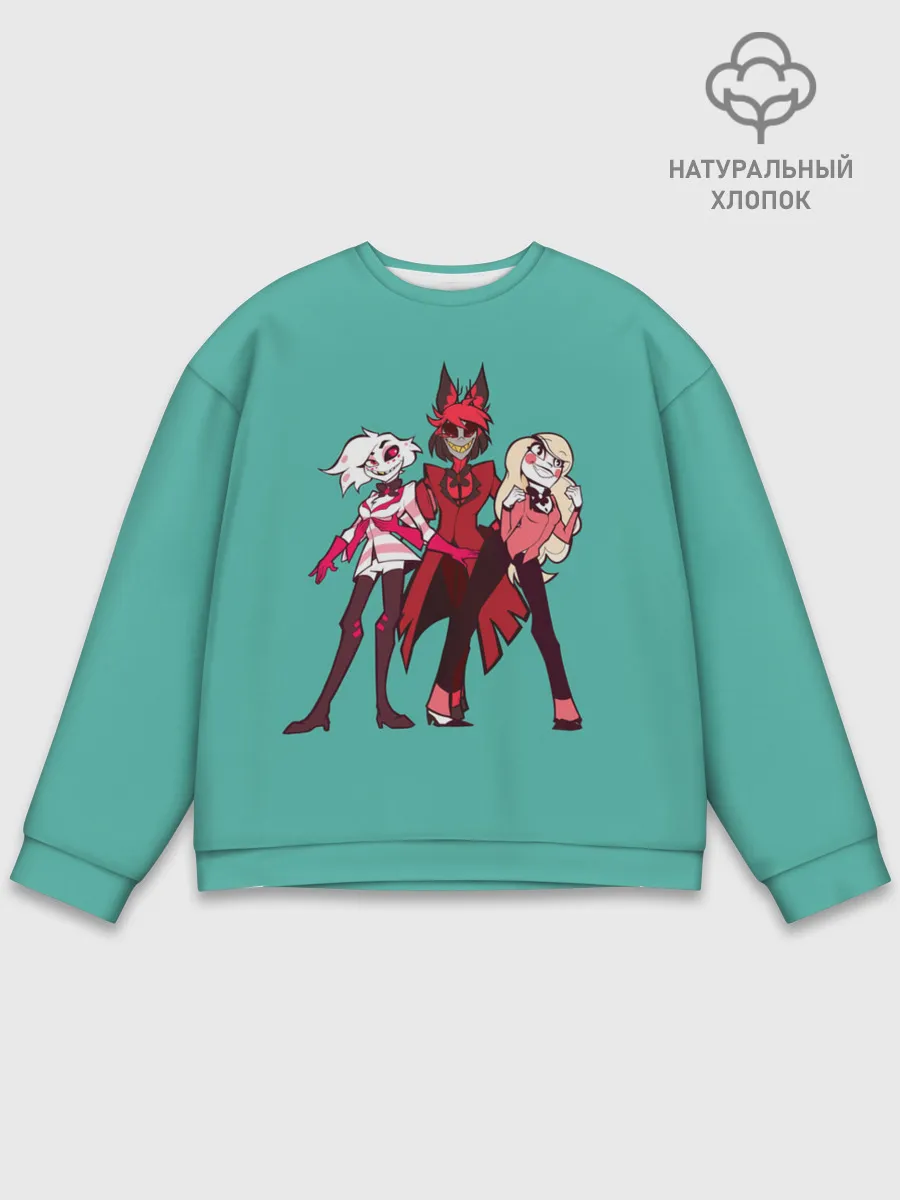 Мужской свитшот базовый / Команда Хазбин