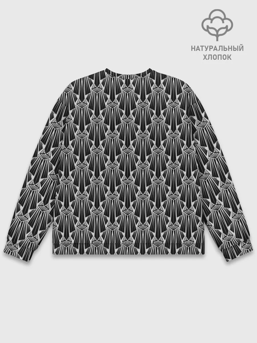 Мужской свитшот базовый / Узор Арт деко