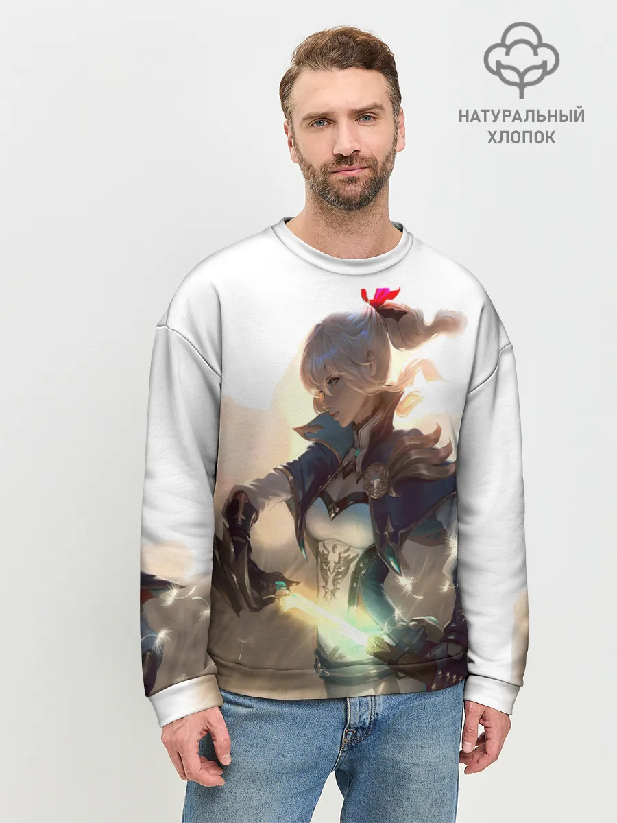 Мужской свитшот базовый / GENSHIN IMPACT ДЕВУШКА