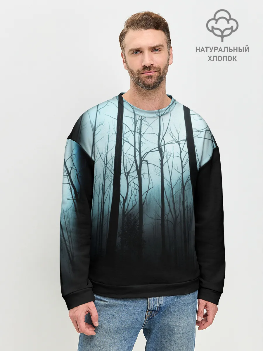 Мужской свитшот базовый / ЖУТКИЙ ЛЕС
