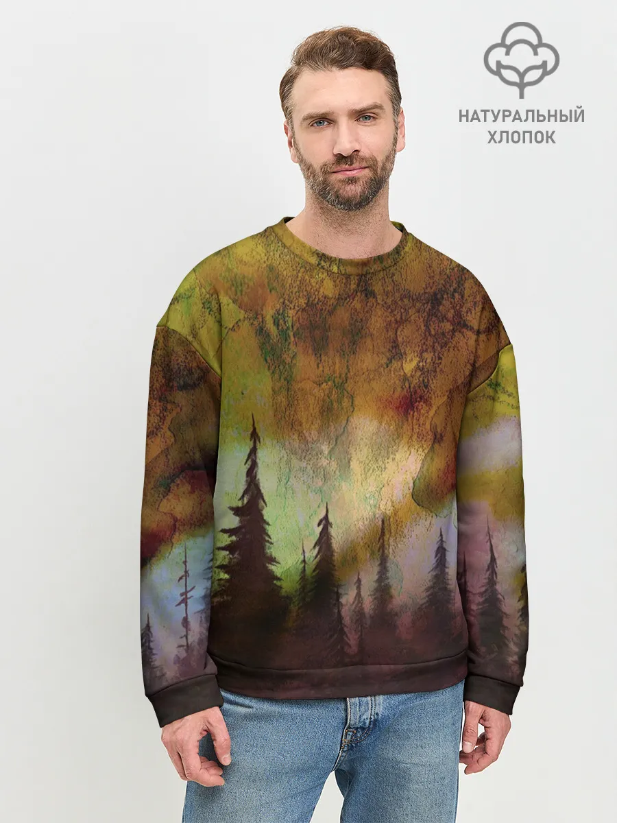 Мужской свитшот базовый / СТРАШНЫЙ ЛЕС