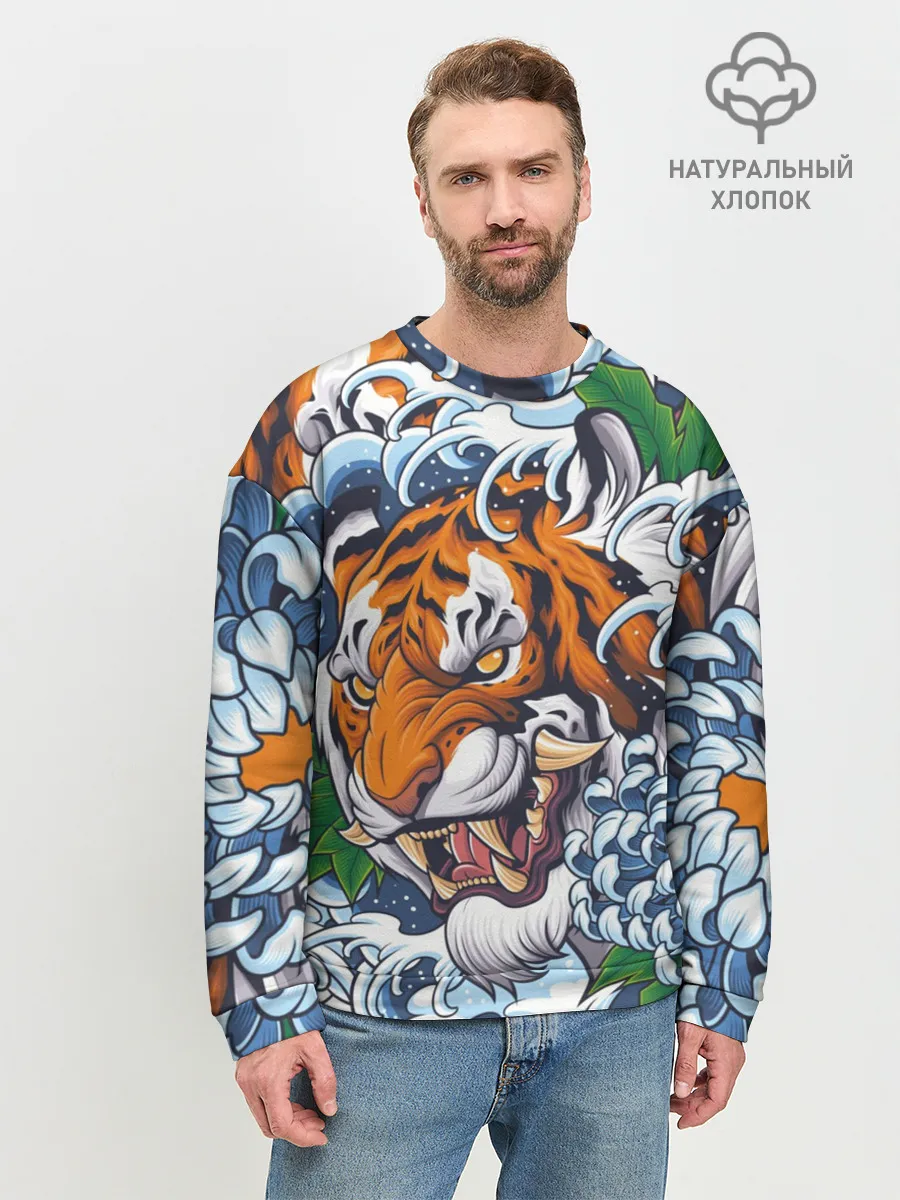 Мужской свитшот базовый / Тигр