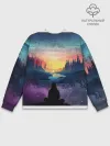 Мужской свитшот базовый / ПЕЙЗАЖ НАД ЗВЕЗДАМИ
