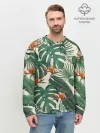 Мужской свитшот базовый / Тропический паттерн