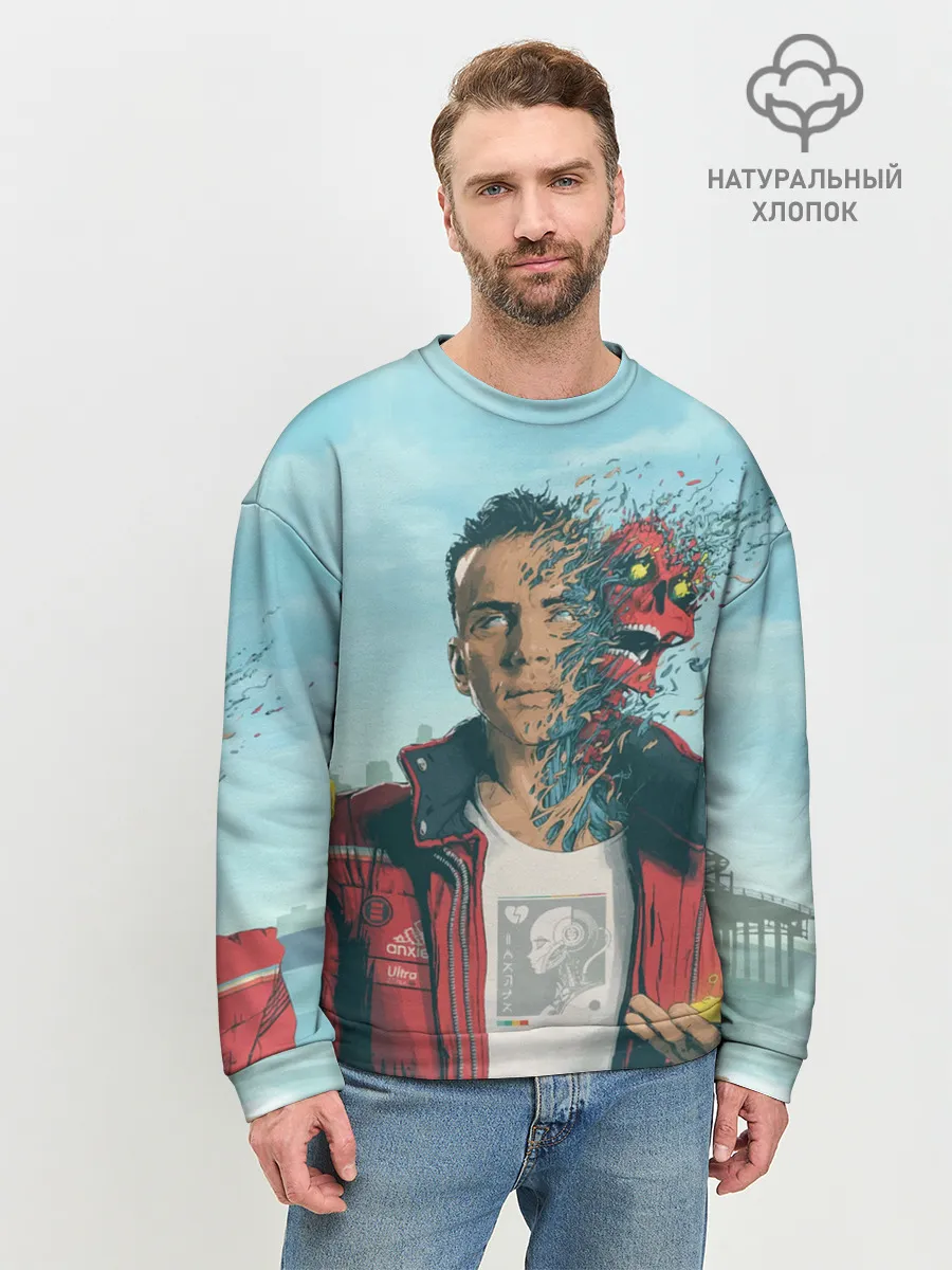 Мужской свитшот базовый / Обложка Logic