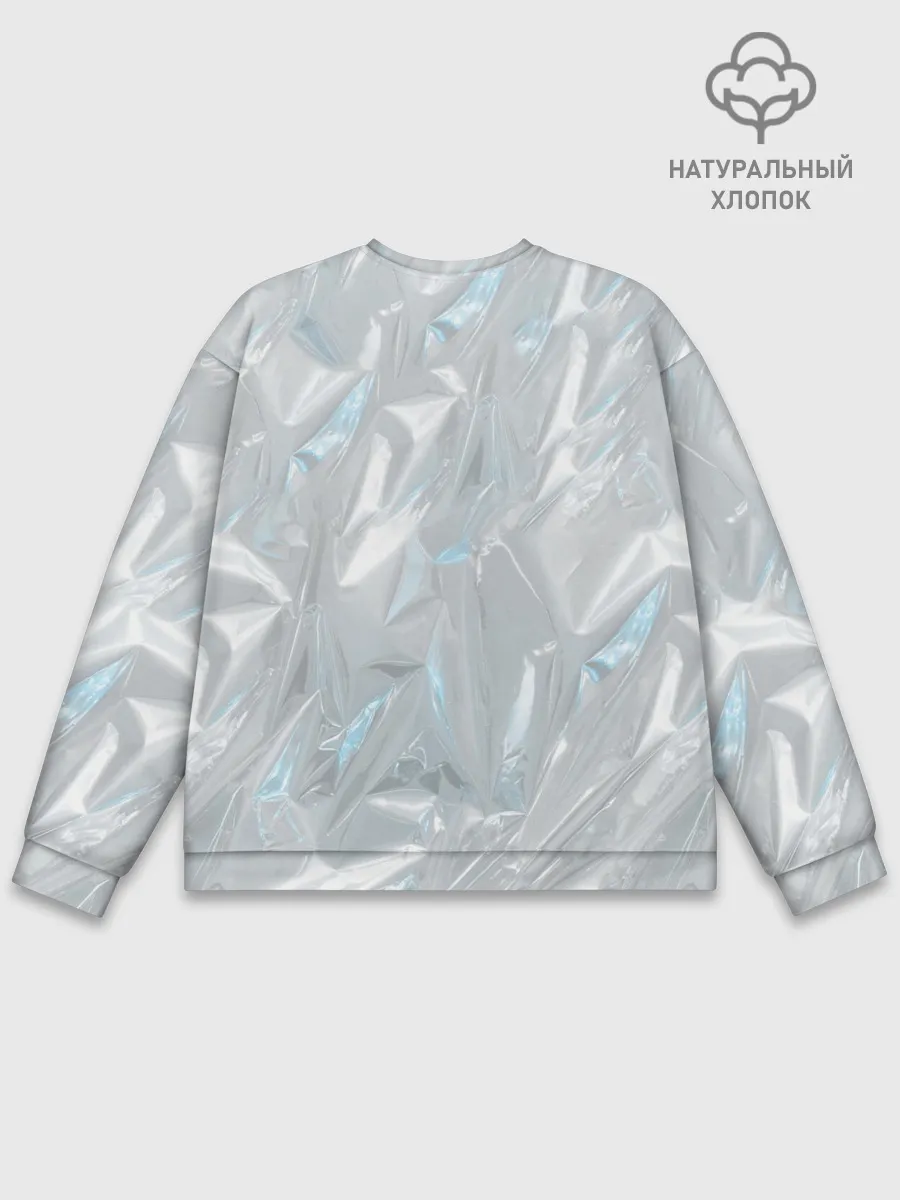 Мужской свитшот базовый / Голографическая текстура