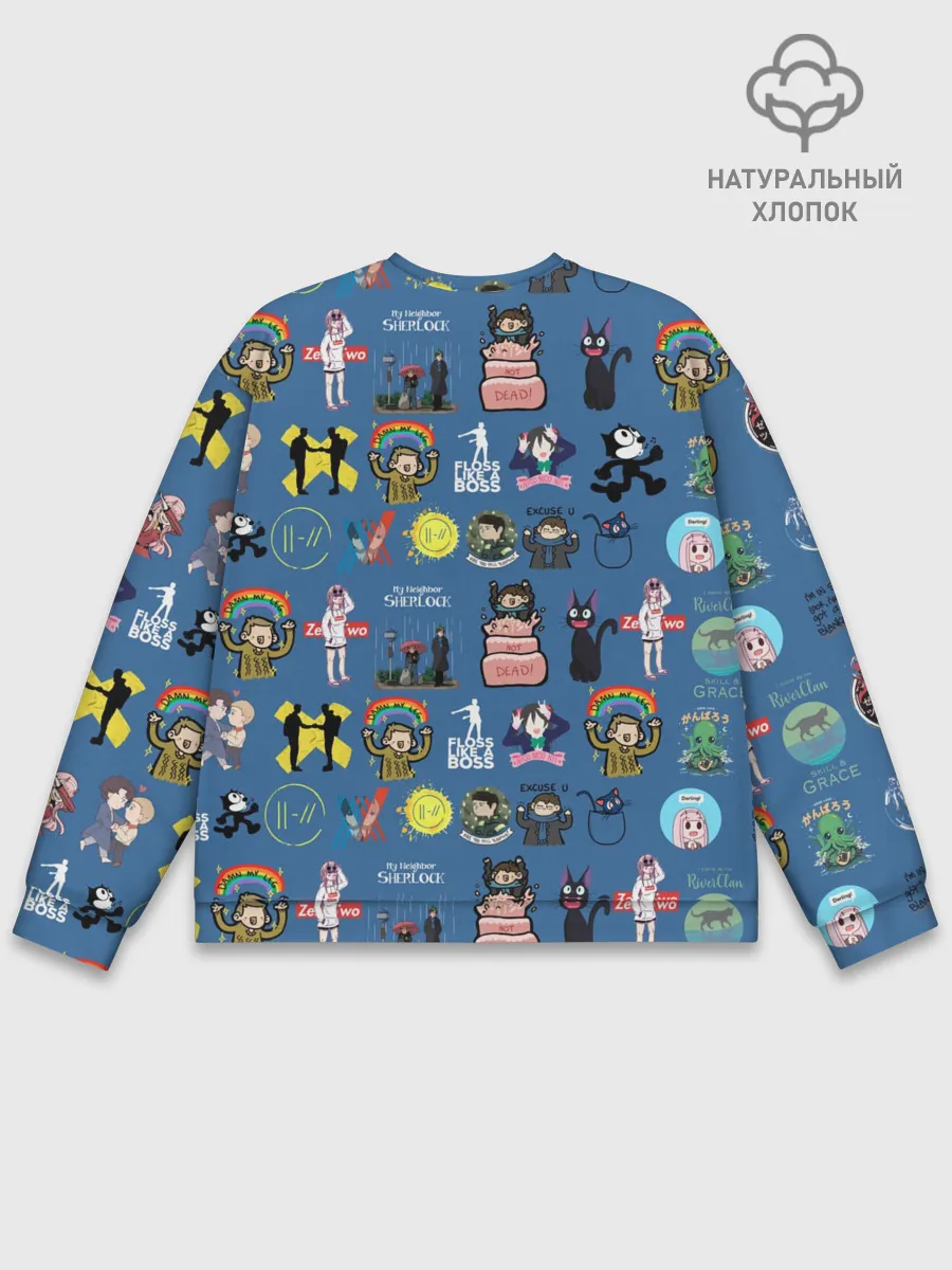 Мужской свитшот базовый / стикербомбинг new