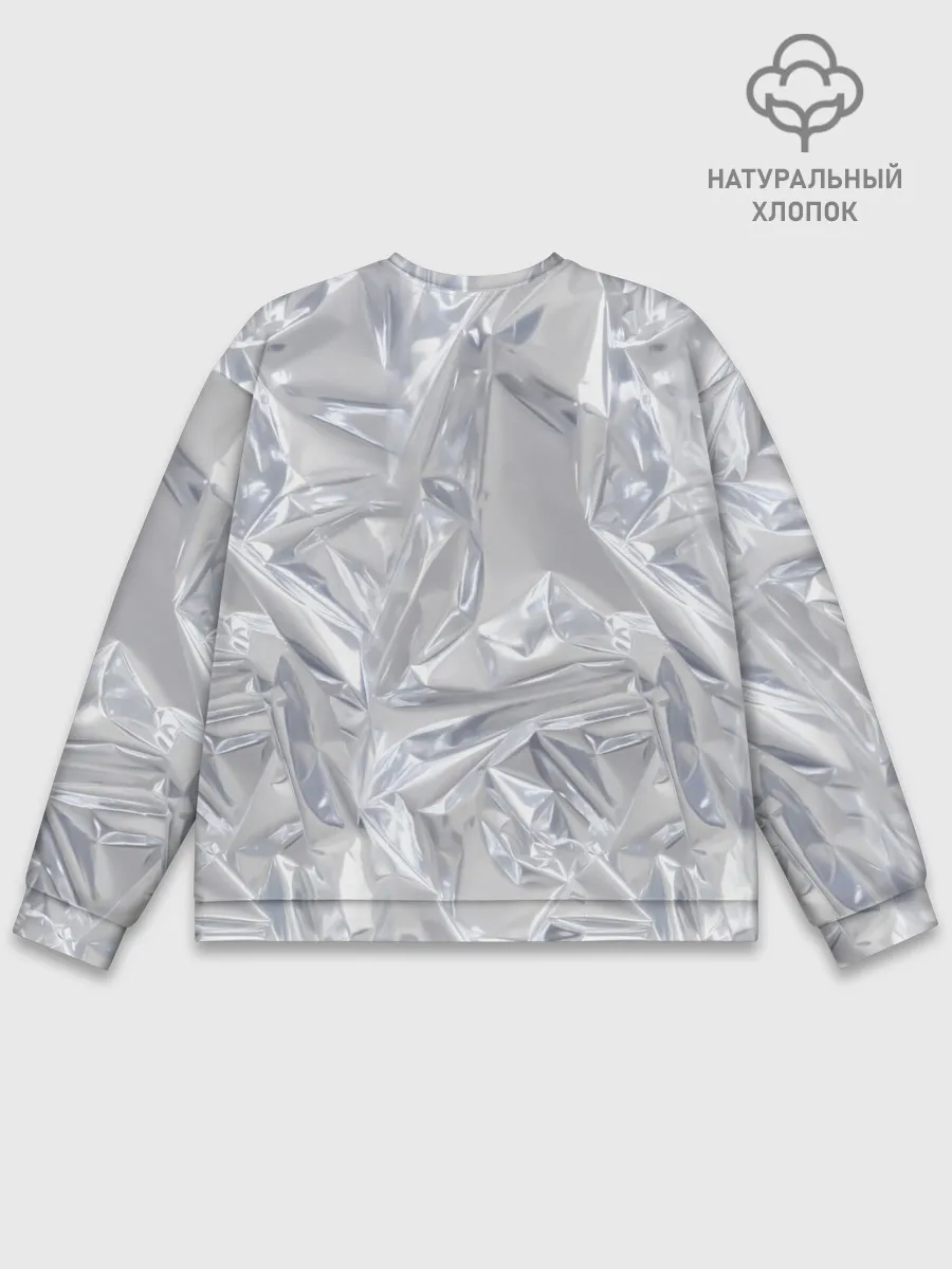 Мужской свитшот базовый / Голографичная фольга