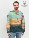 Мужской свитшот базовый / Токио красками