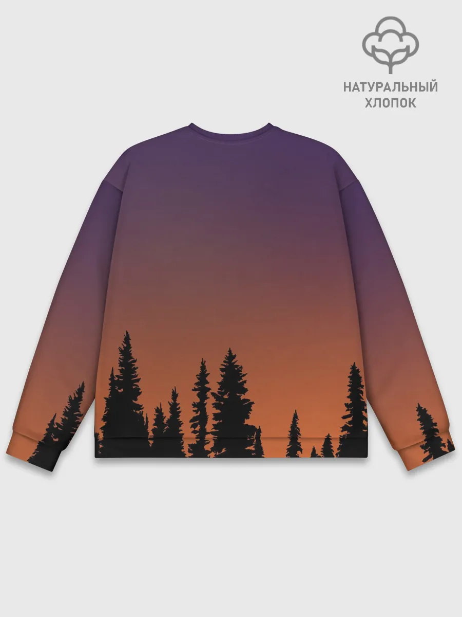 Мужской свитшот базовый / Gradient Forest Siren Head