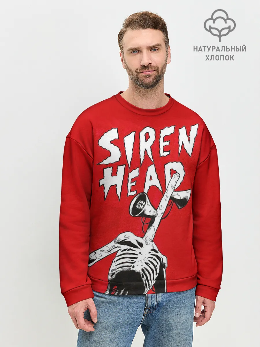 Мужской свитшот базовый / Red Siren Head