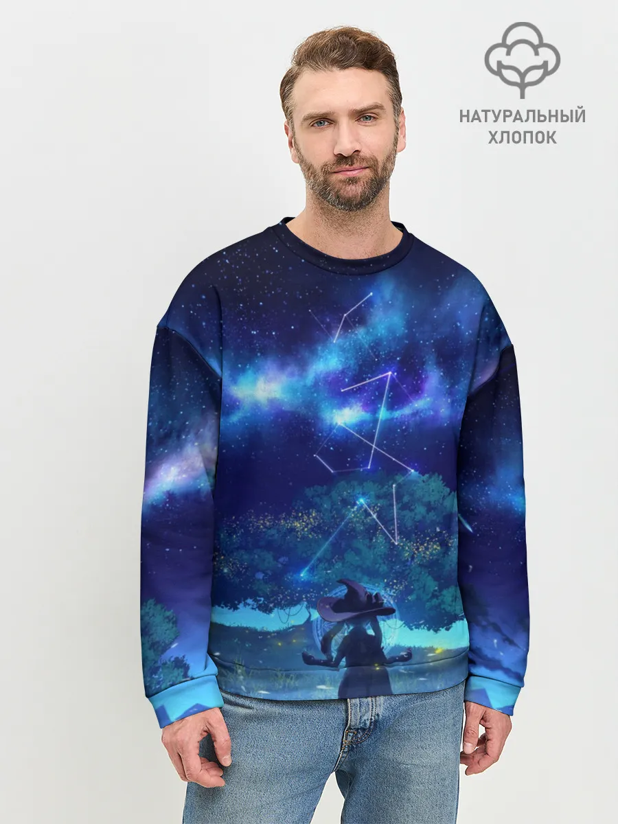 Мужской свитшот базовый / MONA GENSHIN IMPACT