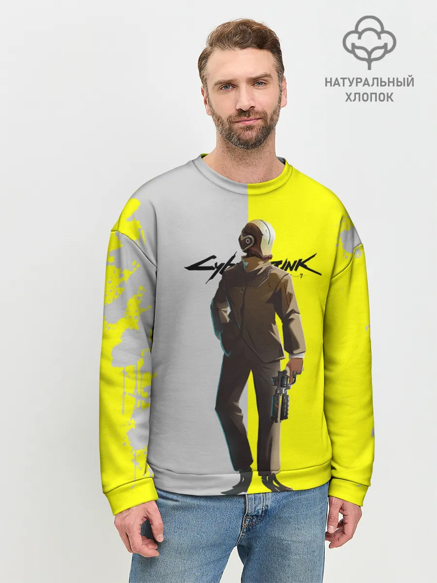 Мужской свитшот базовый / CYBERPUNK 2077 | КИБЕРПАНК