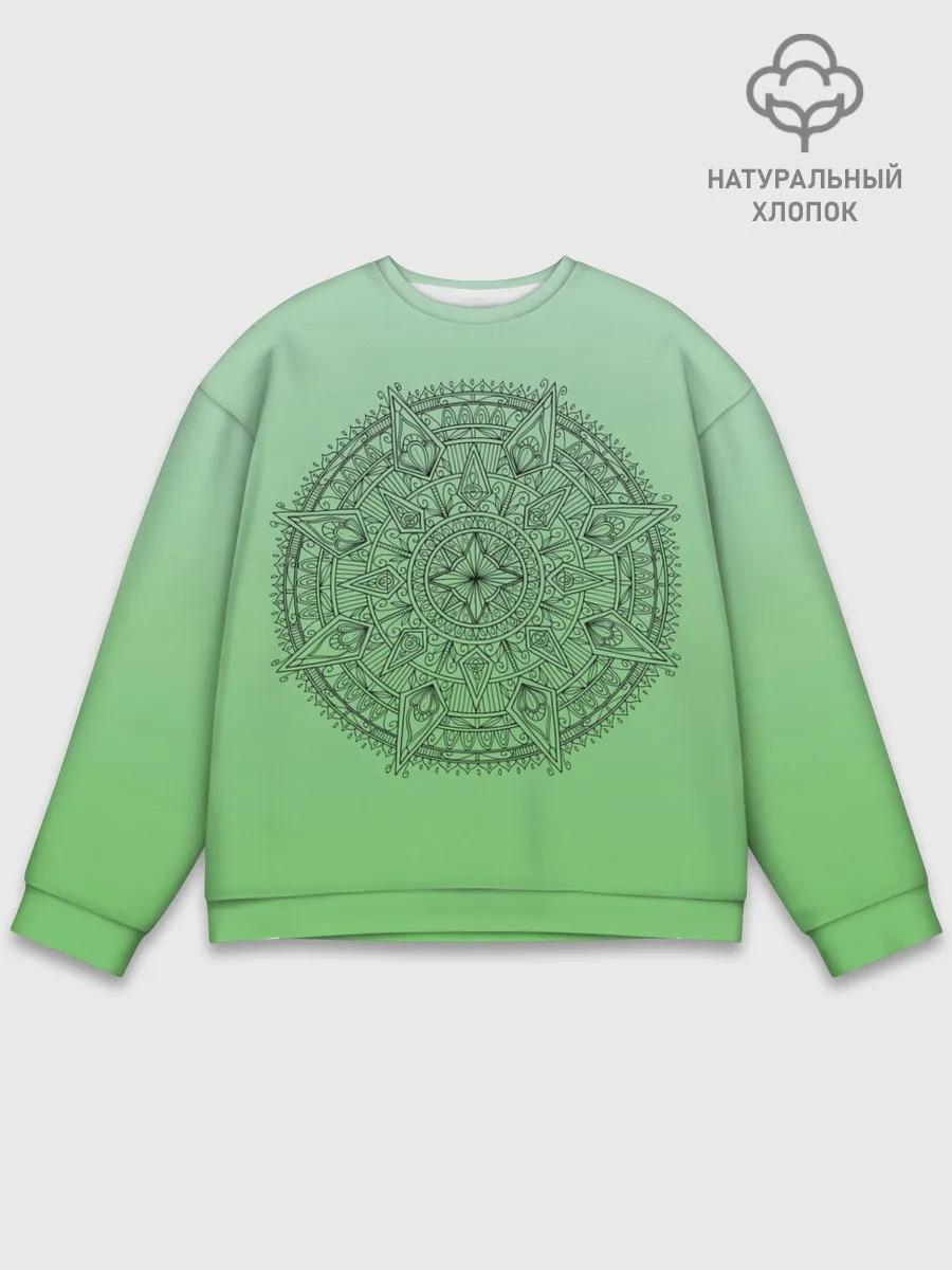 Мужской свитшот базовый / Peacefull green