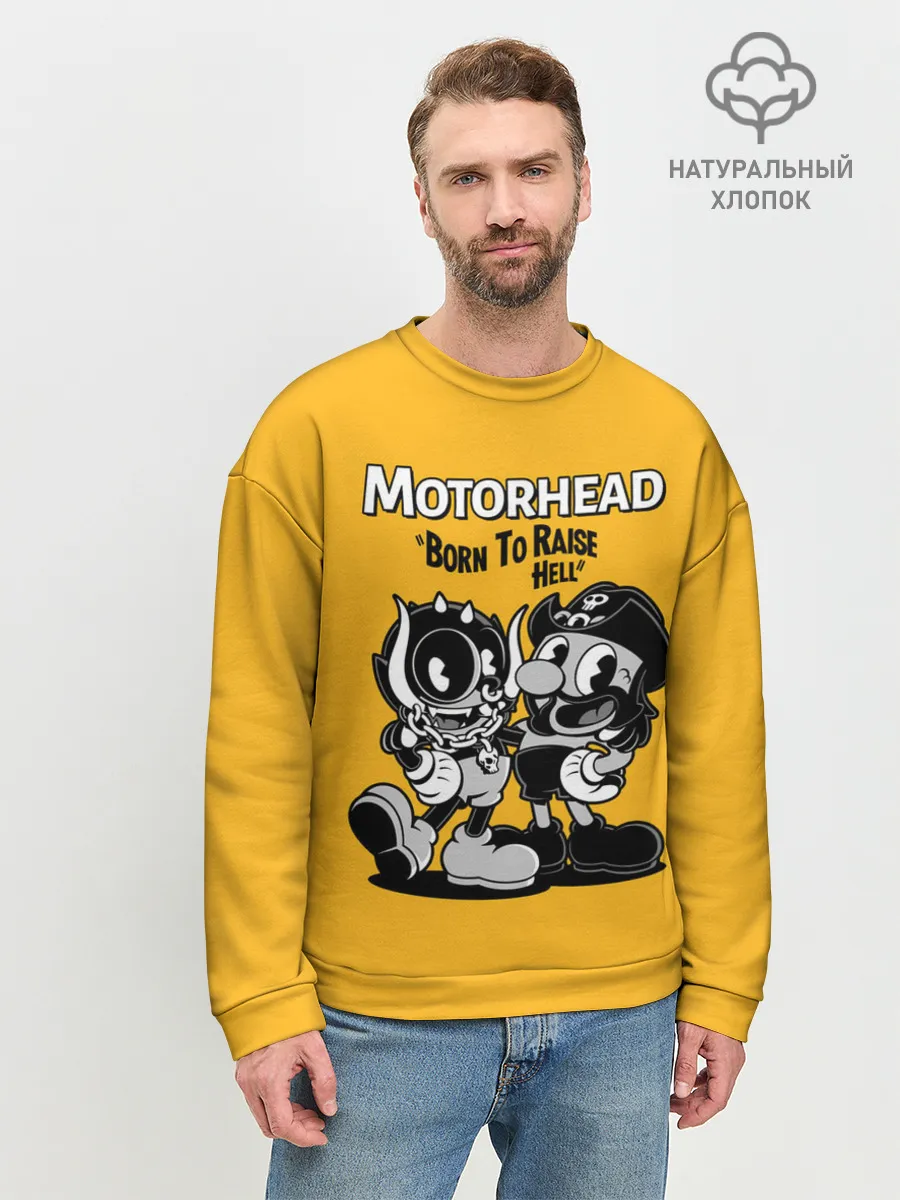 Мужской свитшот базовый / Motorhead x Cuphead