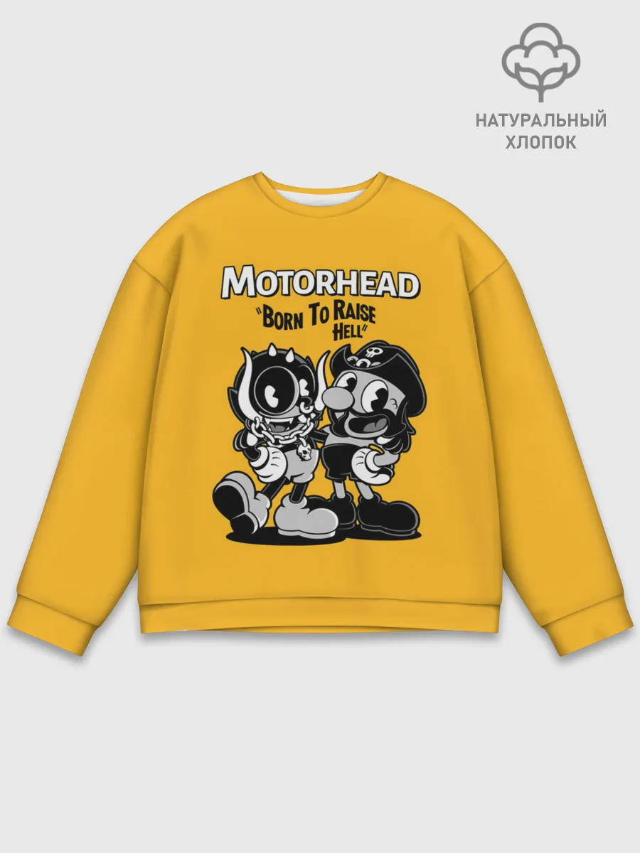 Мужской свитшот базовый / Motorhead x Cuphead