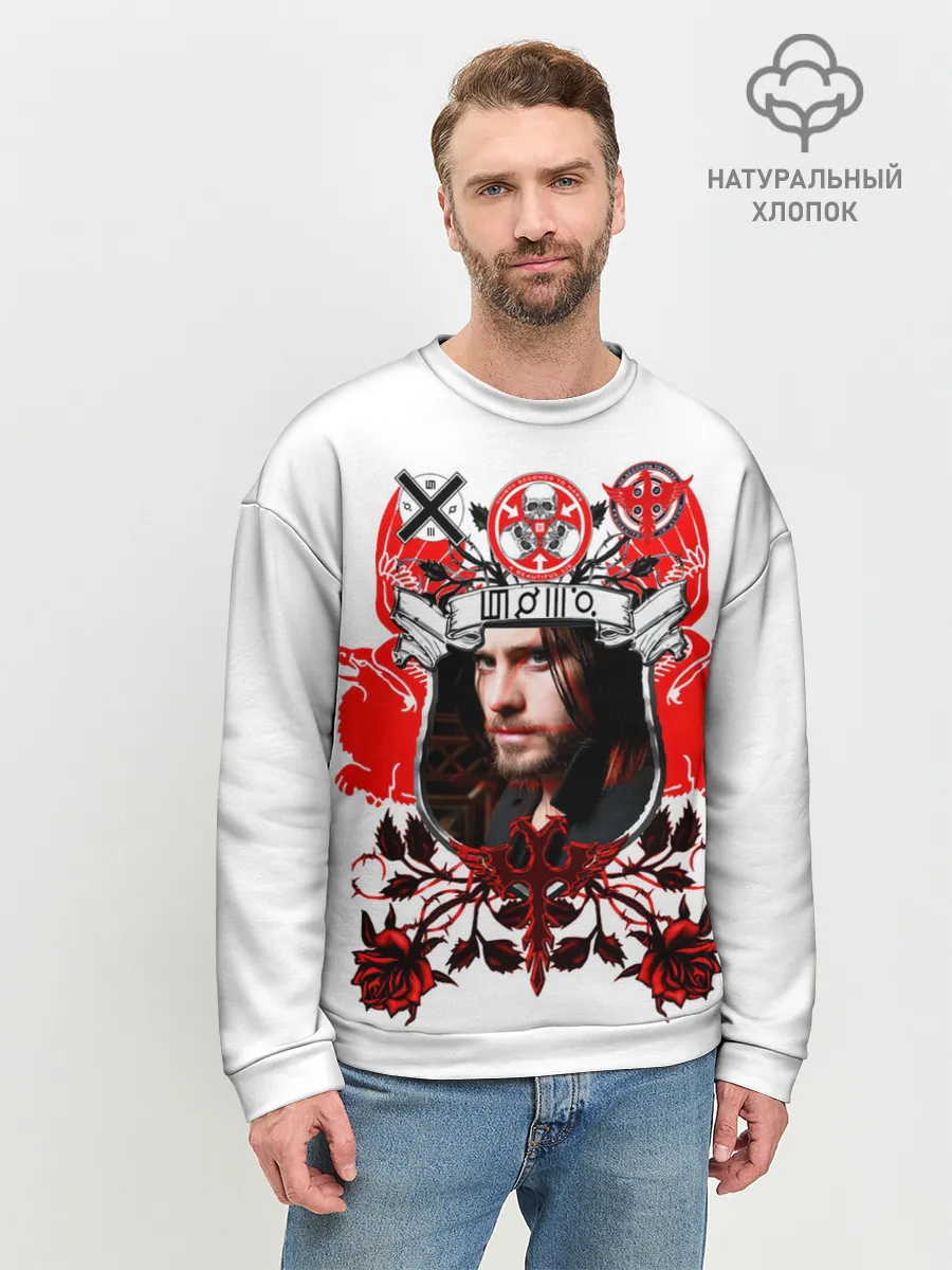 Мужской свитшот базовый / Thirty Seconds to Mars Джаред Лето