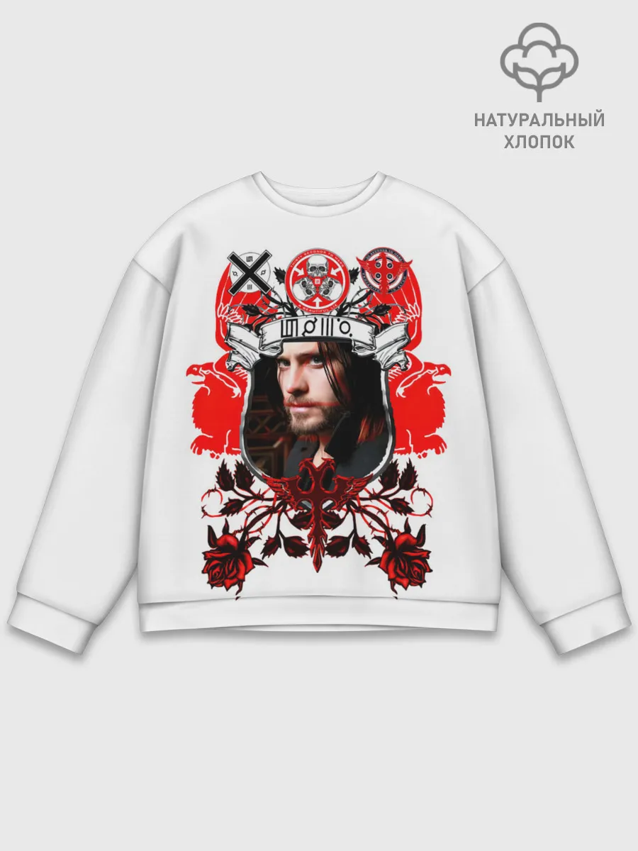 Мужской свитшот базовый / Thirty Seconds to Mars Джаред Лето