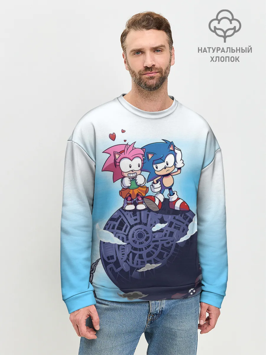 Мужской свитшот базовый / SONIC | AMY ROSE