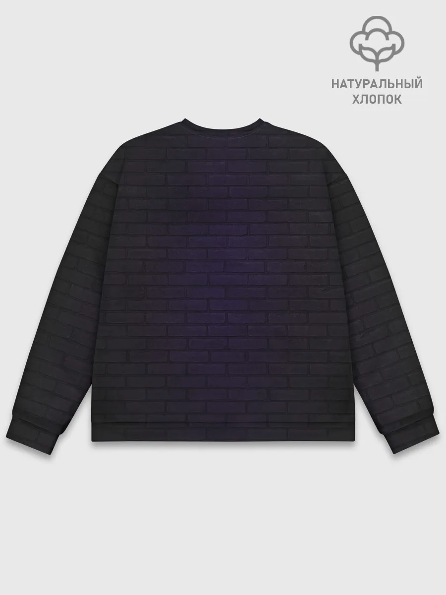 Мужской свитшот базовый / UNDERTALE PURPLE HEART