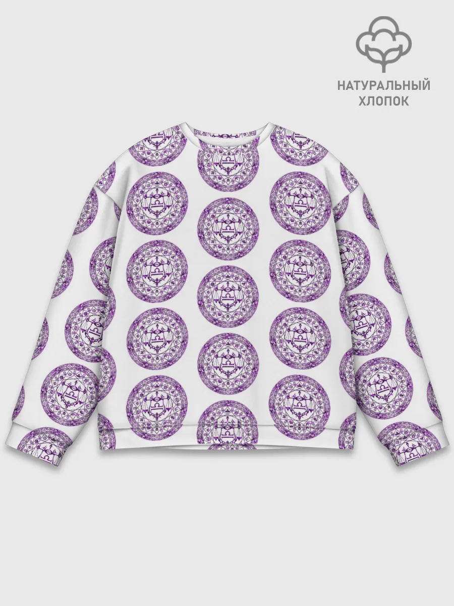 Мужской свитшот базовый / Пентаграмма Весы