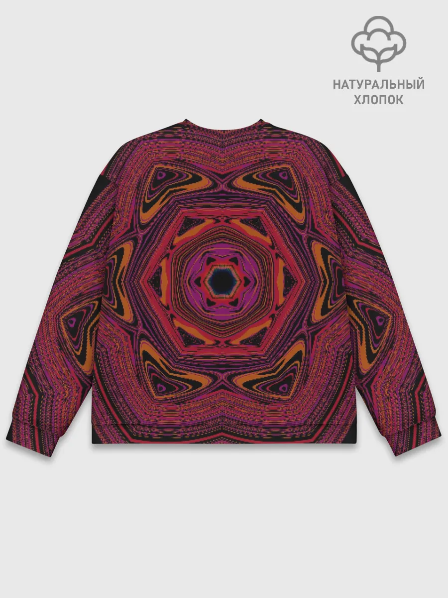 Мужской свитшот базовый / Абстрактный калейдоскоп